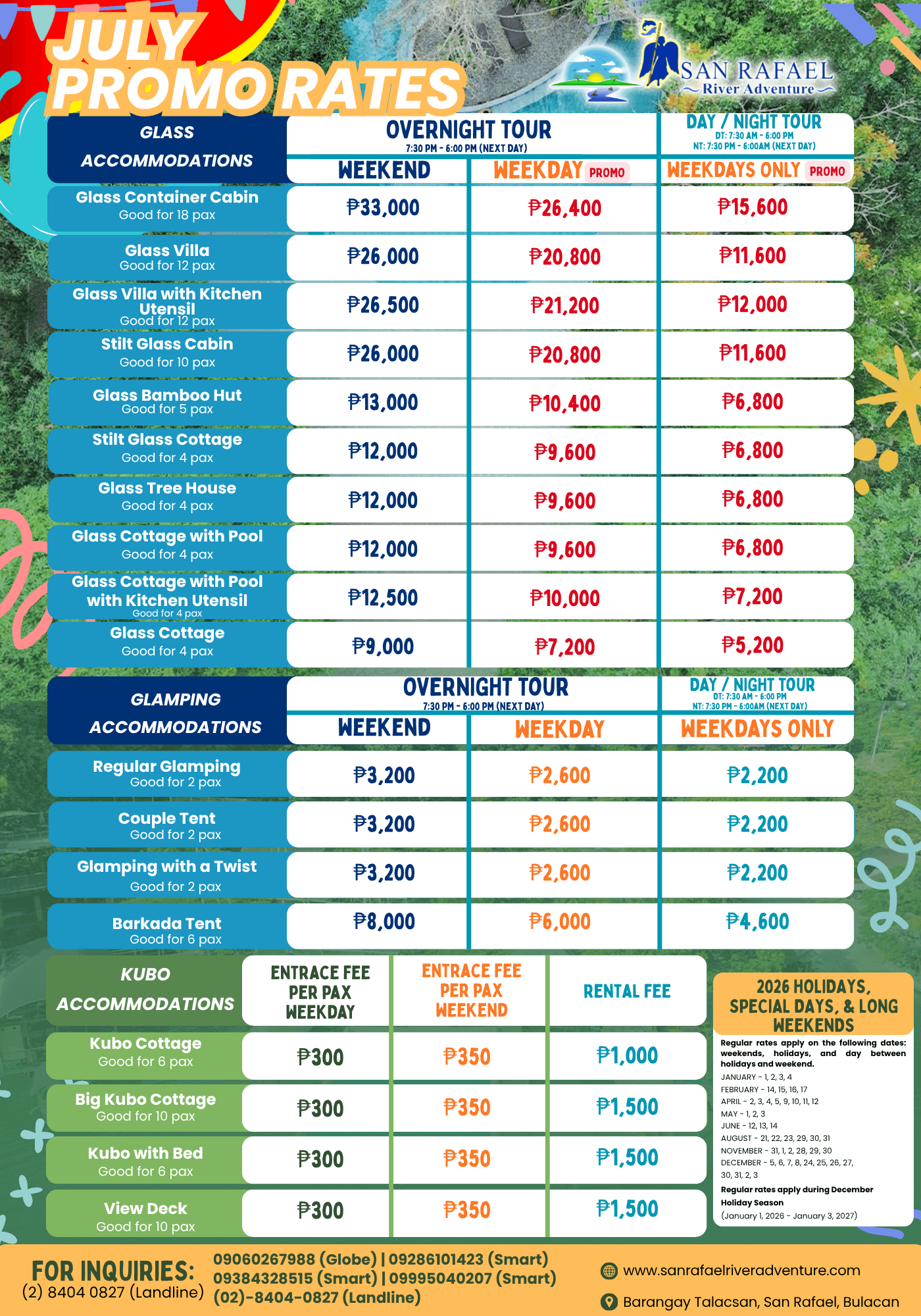 July 2026 SRRA All Accom Promo